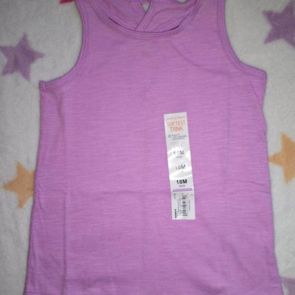 NEW baby/toddler girl tank top shirt, melrose pink, 18 month,  jumping be K-208 - Picture 1 of 1
